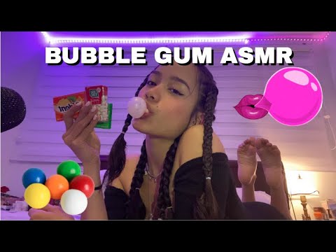 ASMR | SIA BLOWING HUGE BUBBLES  GUM CHEWING  ( Gone Wrong)