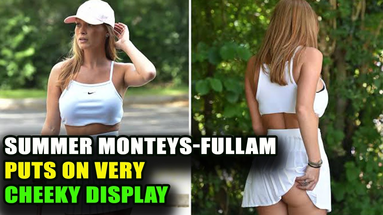 Summer Monteys-Fullam puts on VERY cheeky display as she supports England in the Euros
