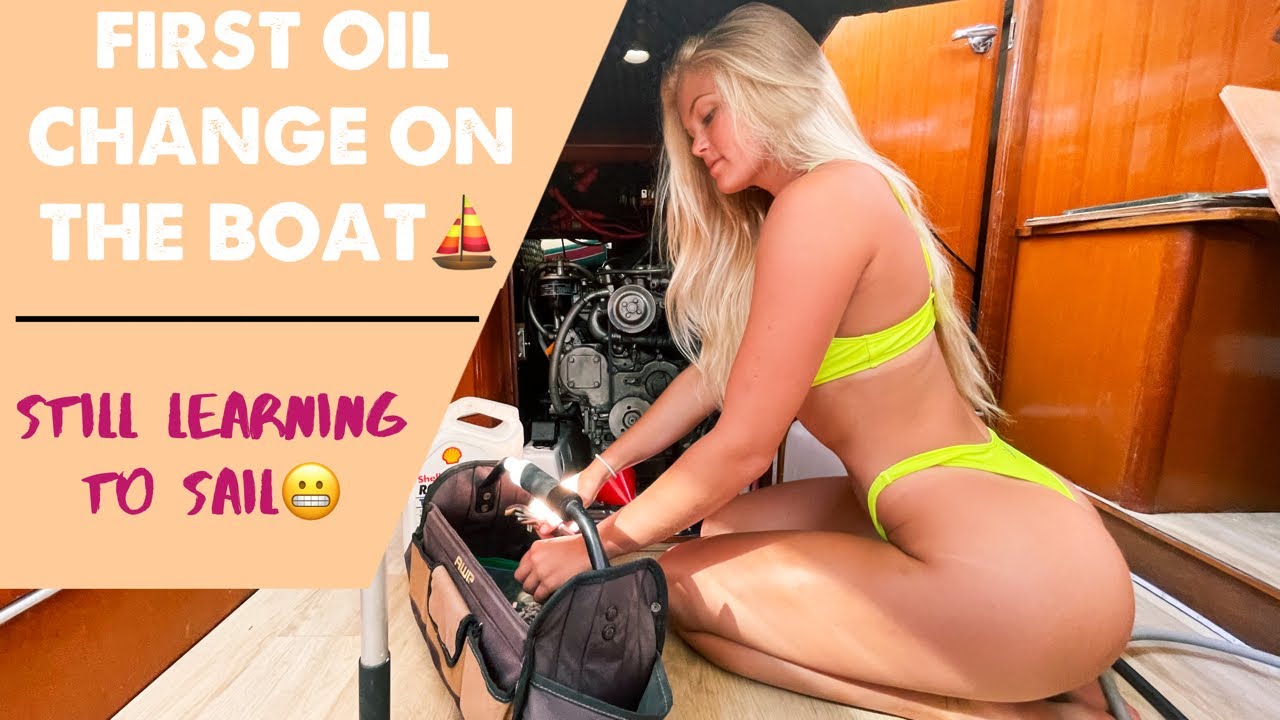 Our First Oil Change on the Sailboat⛵️ // Scooter Breaks Down???? // First Guest on Zola???? Ep. 7