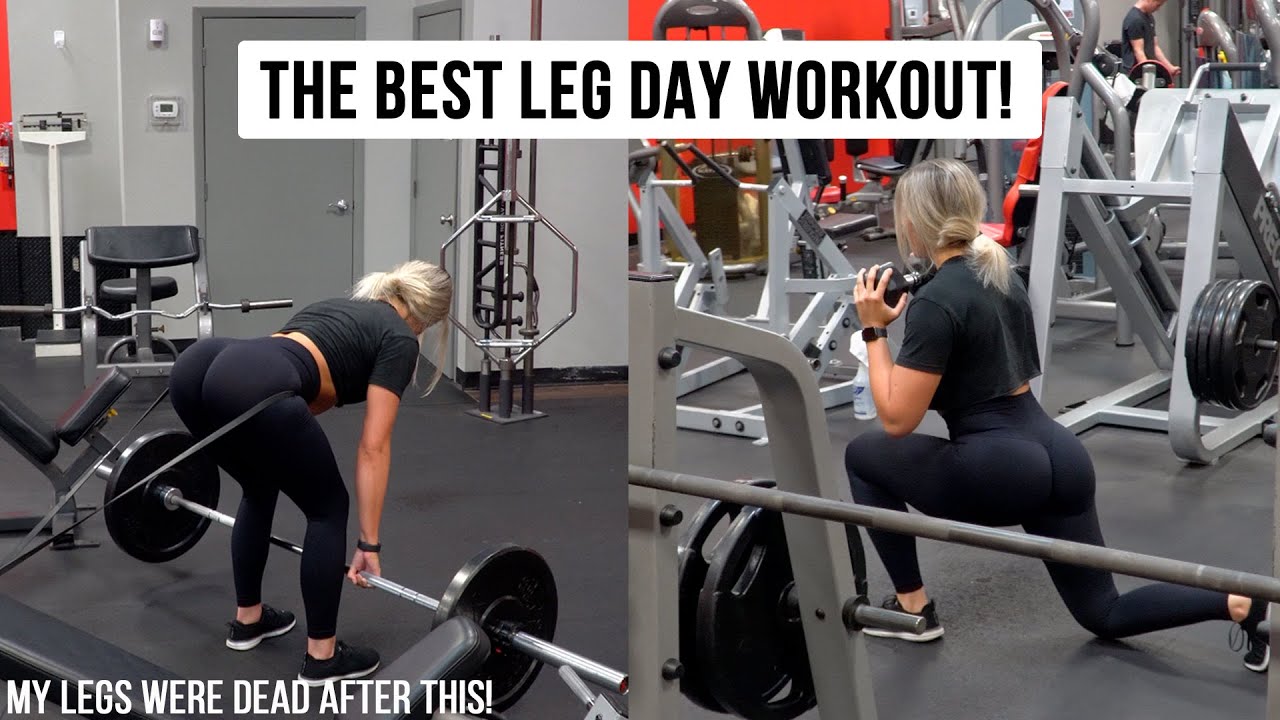 THE BEST LEG DAY WORKOUT! // Complete Lower Body // Quads, Glutes,  Hamstrings!