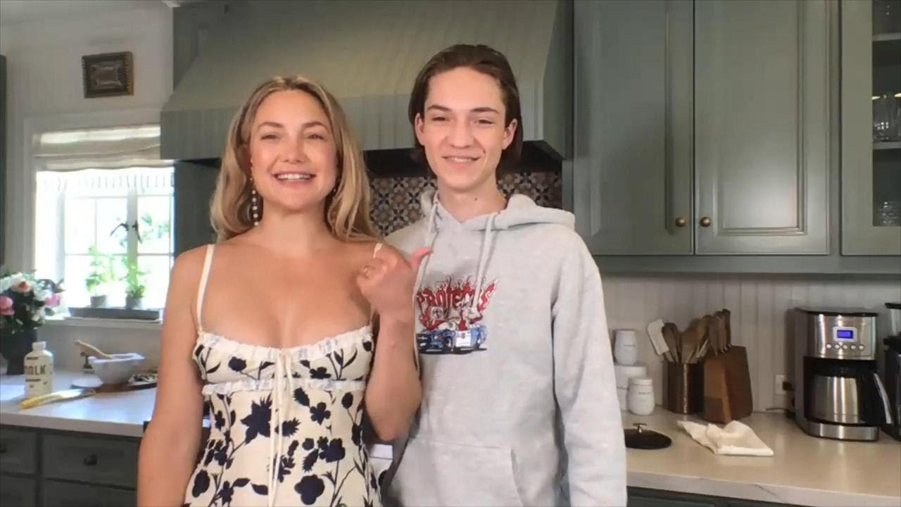 Kate Hudson Gives Tour Of Her Home Kitchen  Her 16-Year-Old Son Ryder Makes a Cameo