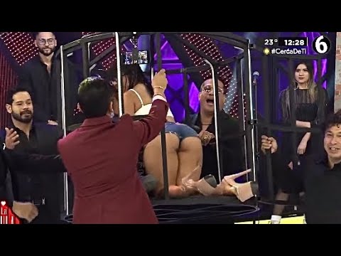 Roberta Franco se sube a la jaula del amor en es show. 02-05-2023