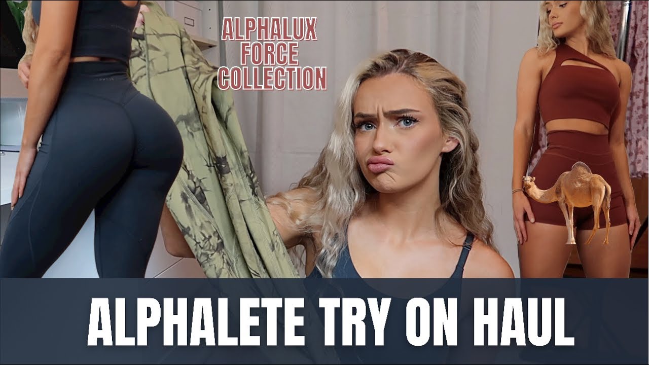 ALPHALETE ALPHALUX FORCE COLLECTION CLOTHING TRY ON HAUL  REVIEW | Leggings  activewear