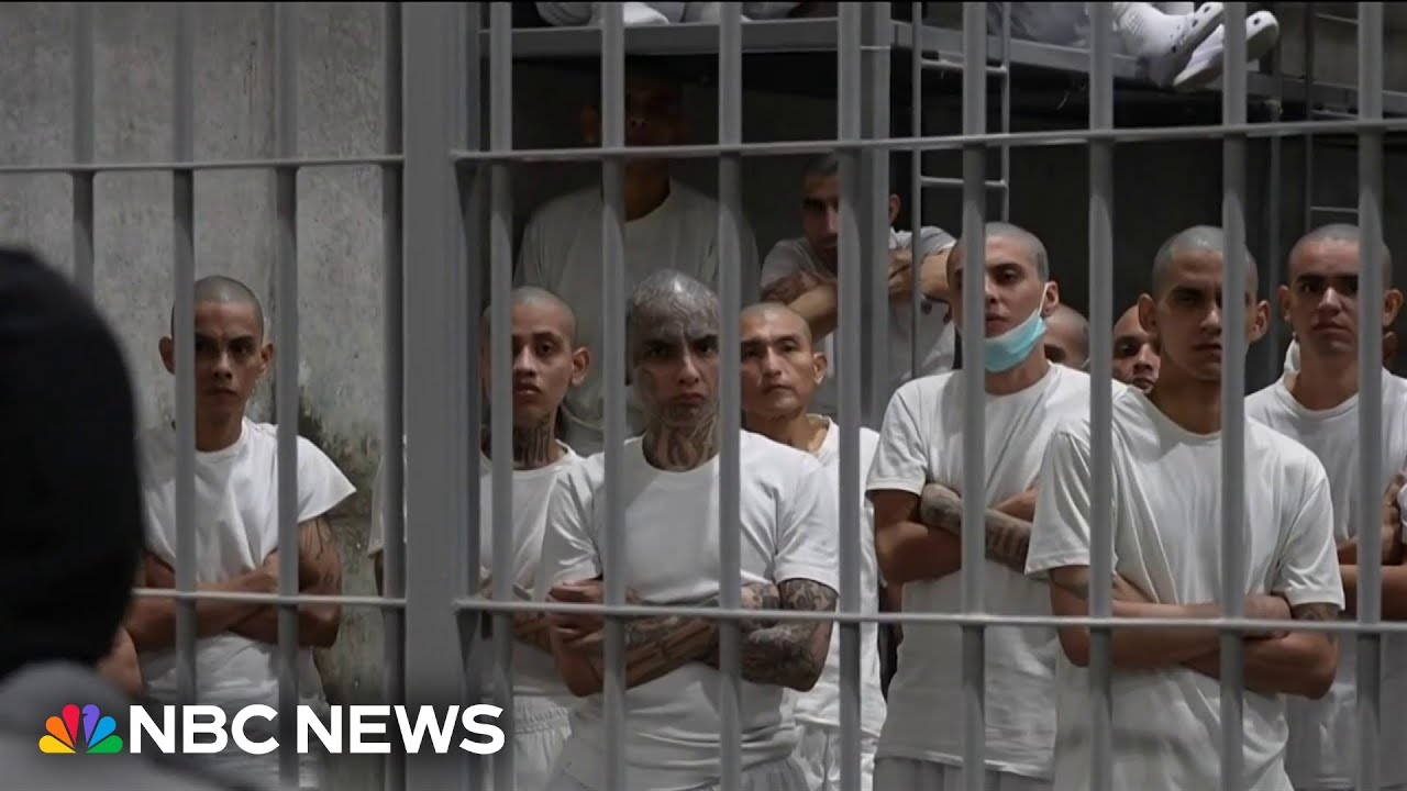 Rare look inside El Salvador's mega prison