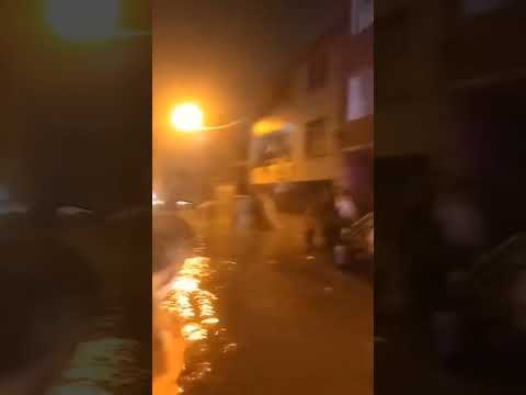 Küçükçekmece Sel Baskını - Mehmet Akif Ersoy Mahallesi yoğun yağış