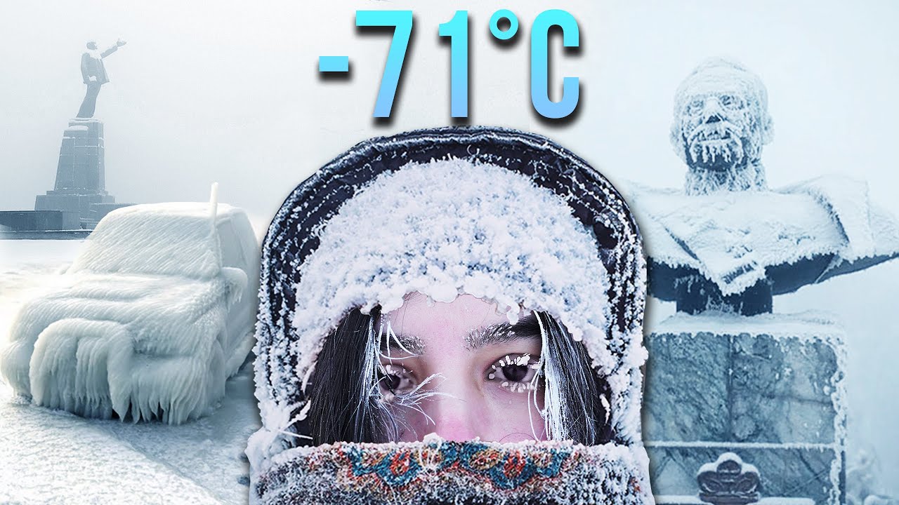 DÜNYANIN EN SOĞUK ŞEHRİNDE '1 SAAT YÜRÜMEK' (-71°C, YAKUTSK)
