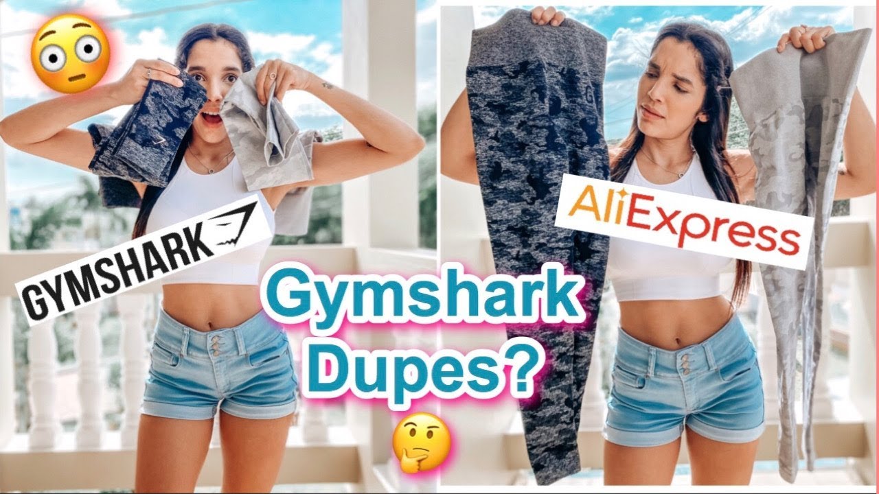 $18 GYMSHARK CAMO DUPES ON ALİEXPRESS!! | WORTH İT?
