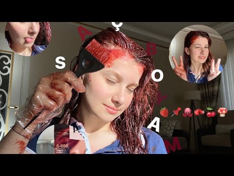 Açıcısız kızıl saç boyadıııkk!! | Sohbet saç boyama