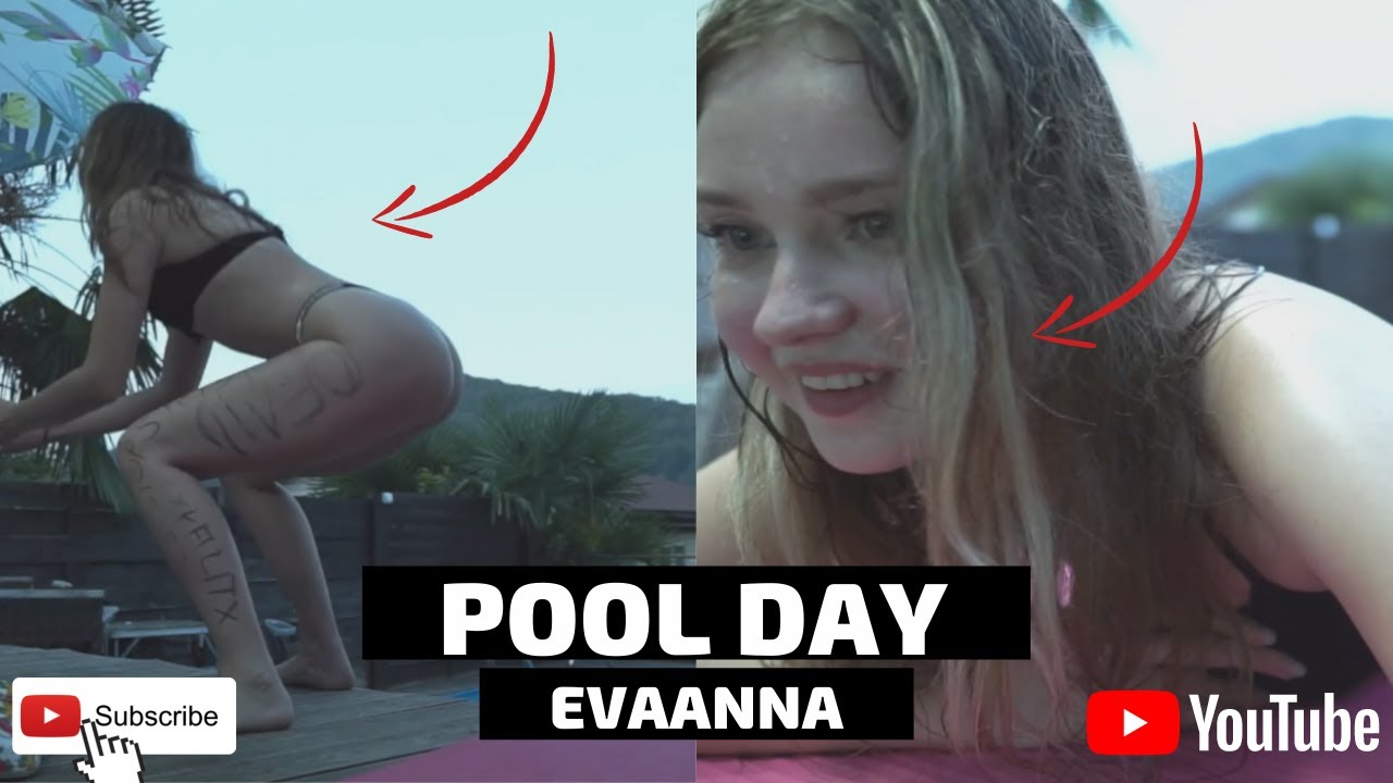 EVAANNA DOING SOME EXERCISES ON POOL DAY STREAM | TWITCH BEST CLIPS HIGHLIGHTS