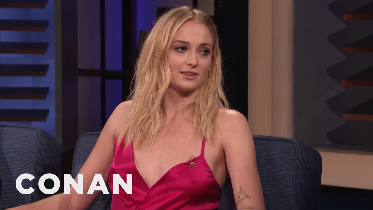 Sophie Turner Blames Kit Harington For The Infamous 'Game Of Thrones' Coffee Cup | CONAN on TBS
