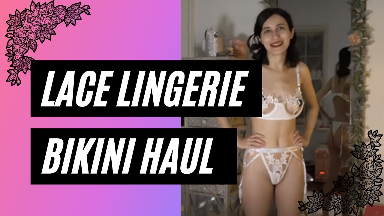 HUGE Lace Bikini Lingerie Try On Haul!