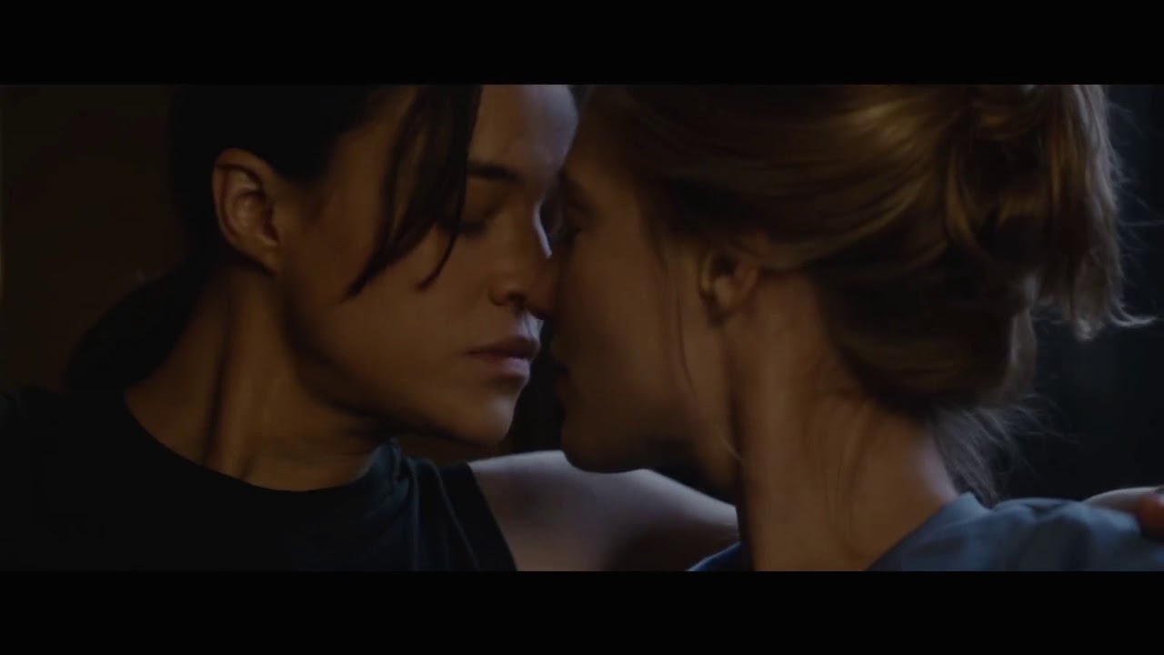 Michelle Rodriguez - kissing scenes | The Assignment