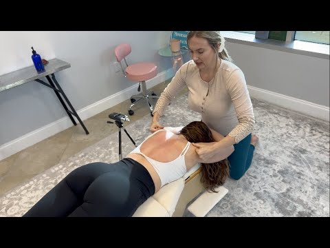 CRUNCHING the Deepest Levels of Her Spine  - ASMR Chiropractic