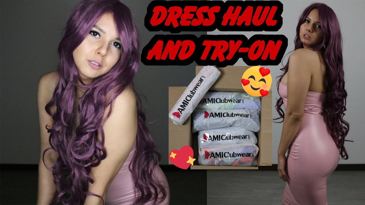 AMICLUBWEAR | DRESS HAUL AND REVİEW | 4 STYLES I'VE NEVER TRİED!