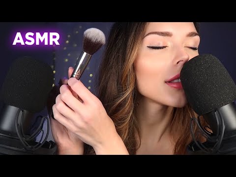 ASMR | Gently Brushing You (Soft Face Brushing Personal Attention with Ear to Ear Whispers)
