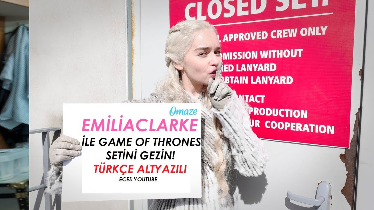 Emilia Clarke (Daenerys Targaryen) ile Game of Thrones setini gezin