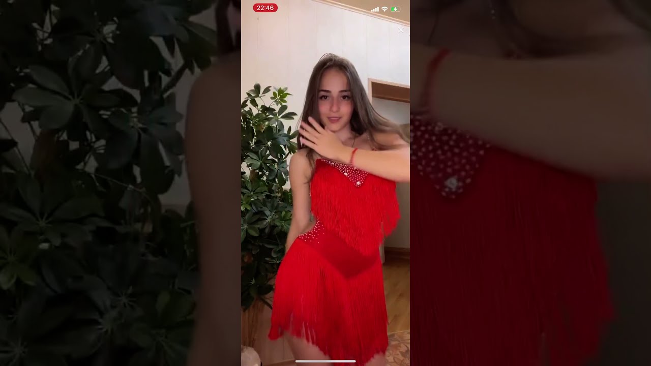 MARİA KAİF BEAUTİFUL RUSSİAN GİRL RED DRESS BİGO LİVE