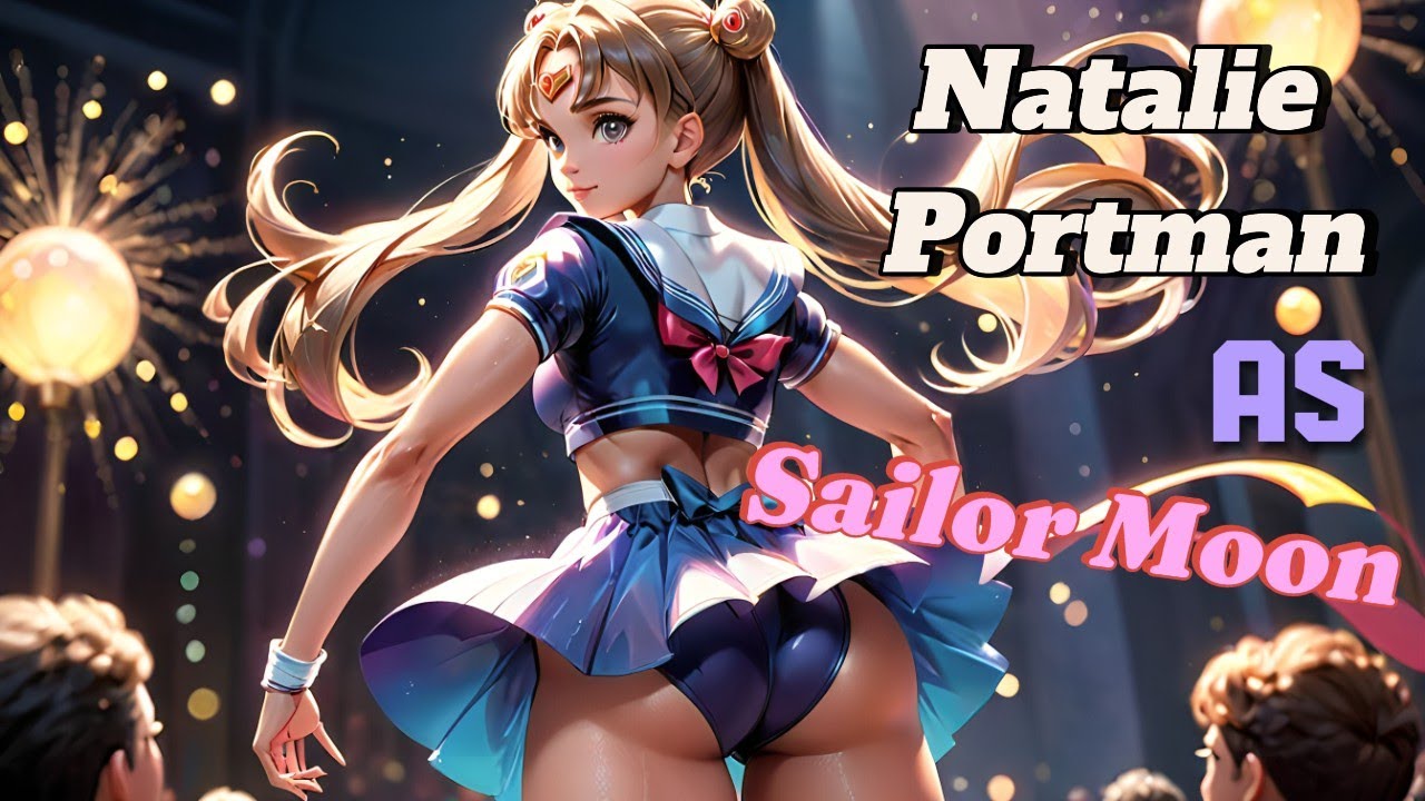 KI - AI generated Natalie Portman as Sailor Moon