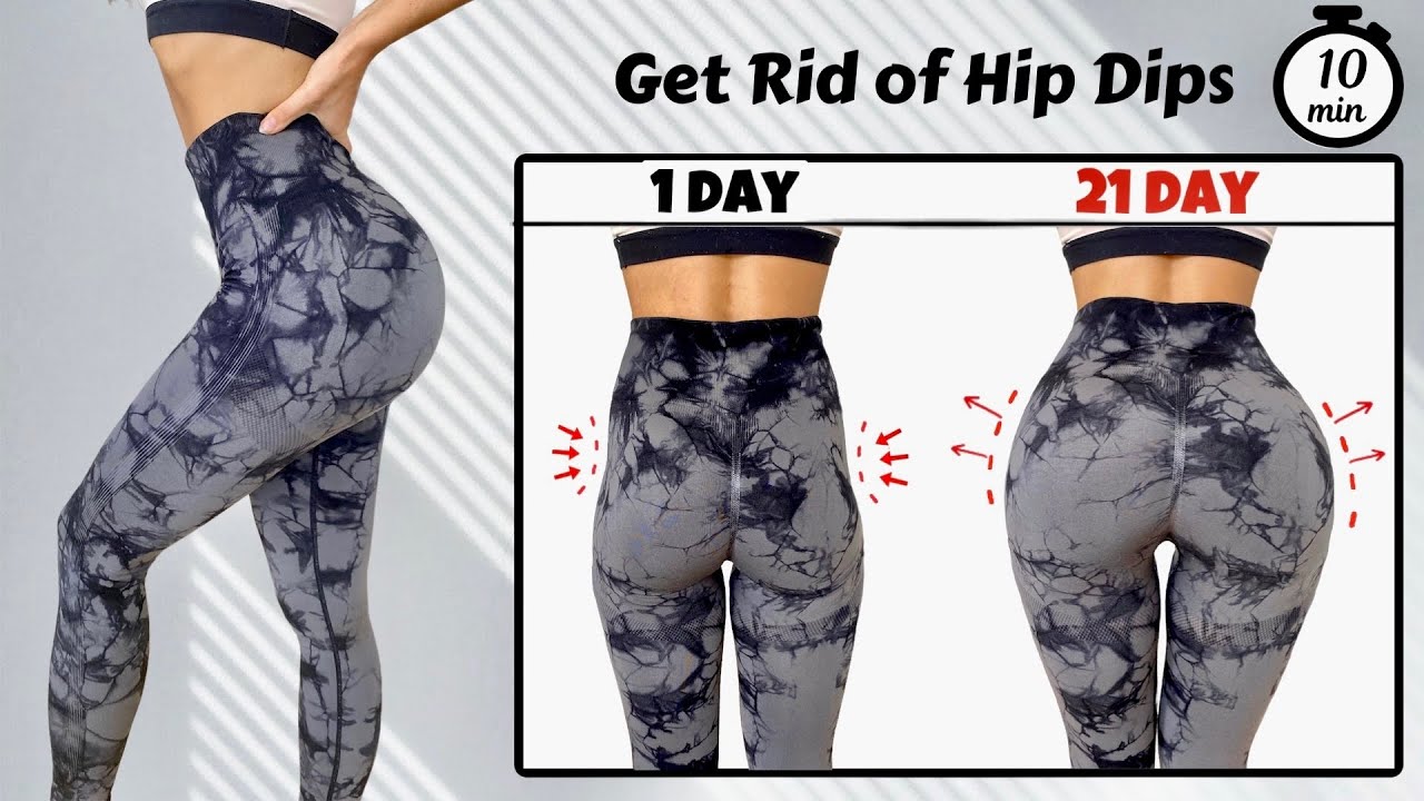 Get Rid of Hip Dips in 21 Days at Home  10 min Round Booty Workout  (100% GUARANTEED)