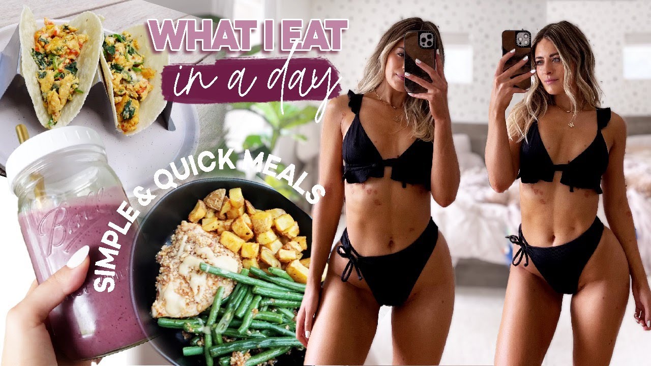 EVERYTHING I EAT IN A DAY! HEALTHY MEAL  SNACK IDEAS