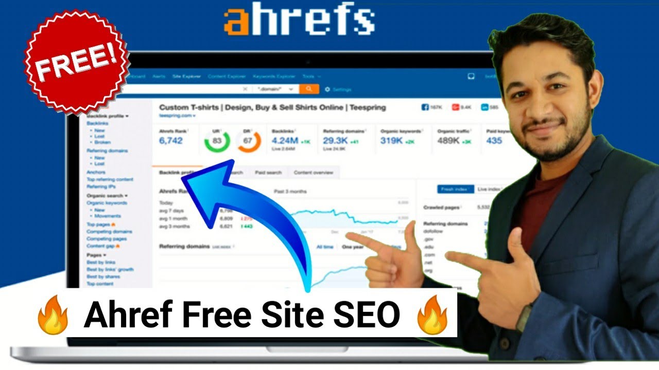 Ahref webmaster tool | 100 Free Keyword analysis and Site Audit,Backlink checker.