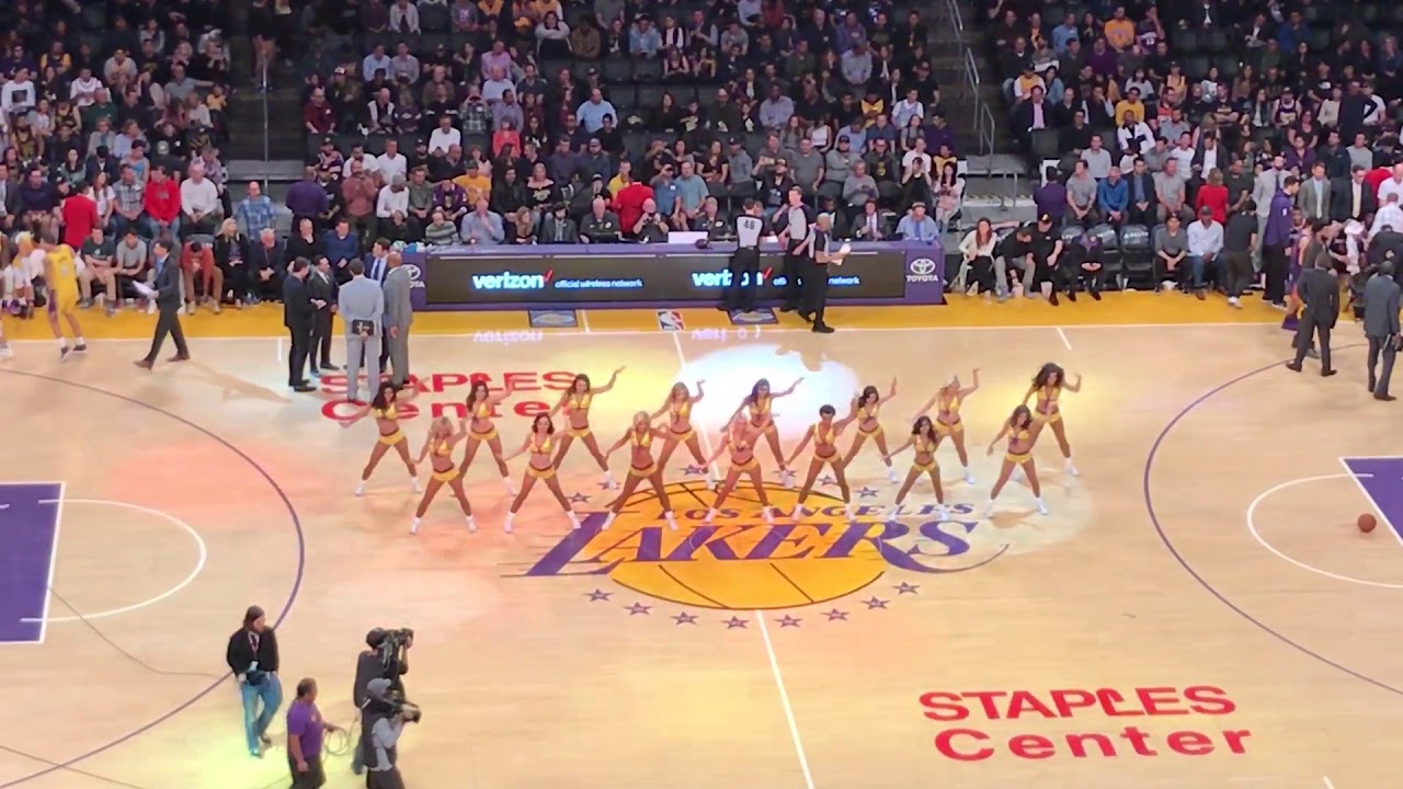 Laker Girls performance, Lakers vs Suns 2/6/2018