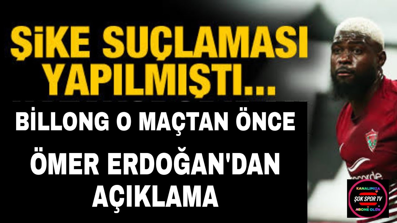 Ömer Erdoğan'dan Billong ve Sergen Yalçın açıklaması!