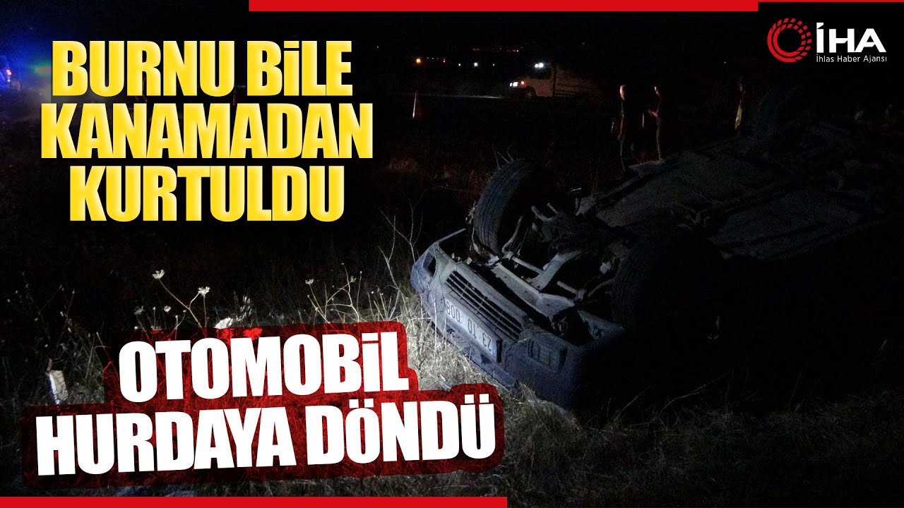 Hurdaya Dönen Tofaş'tan Burnu Bile Kanamadan Çıktı