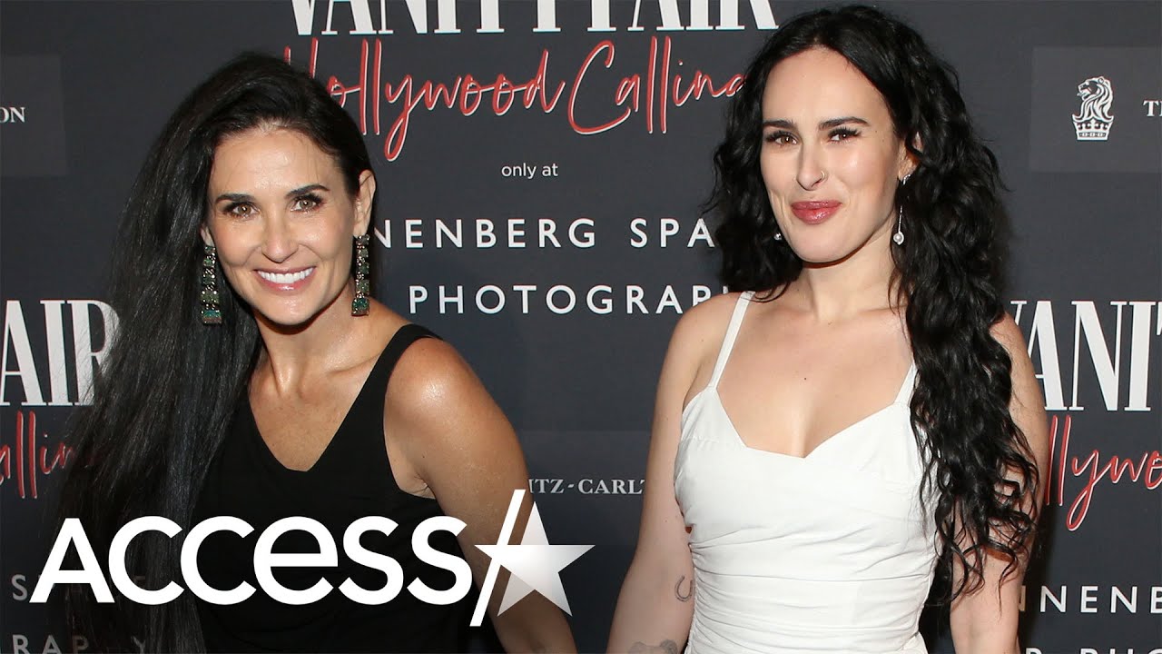 DEMİ MOORE AND DAUGHTER RUMER WİLLİS STEP OUT TO HONOR DEMİ'S ICONİC NAKED VANİTY FAİR COVER