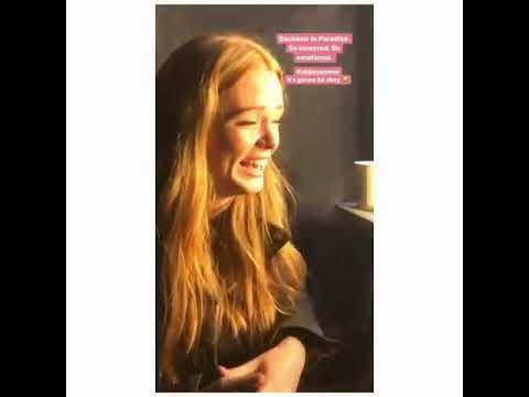 Abigail Cowen on set via Precious's instagram stories 1