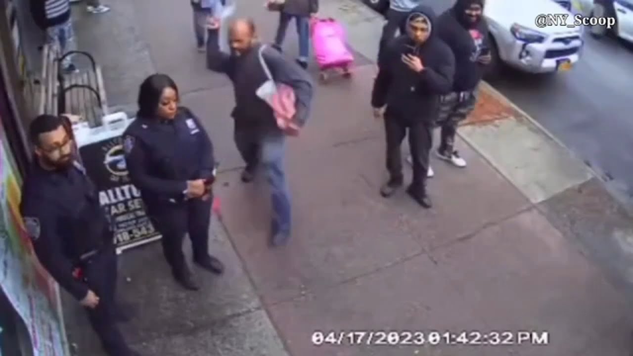 Shocking video shows suspect assaulting NYPD officer in the Bronx