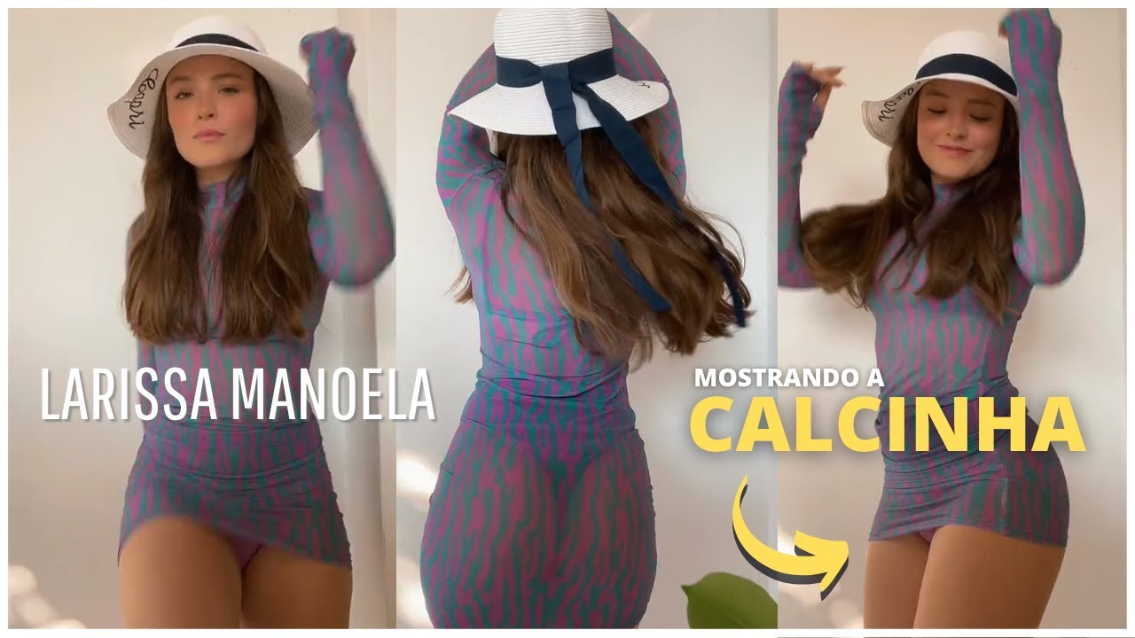 Larissa Manoela Dançando Funk com Vestido Curto Ousado  (Mostrando a CALCINHA!!!) 