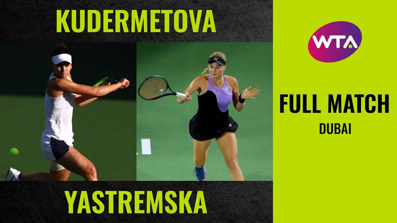 Veronika Kudermetova vs. Dayana Yastremska | Full Match | 2020 Dubai Round of 32