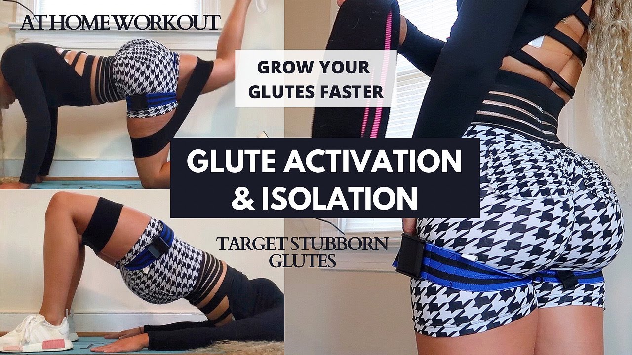 GLUTE ACTIVATION  ISOLATION WARM UP ROUTINE | HOW TO TARGET STUBBORN GLUTES