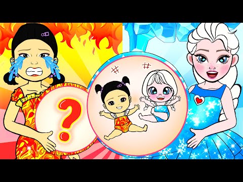 OMG! WHAT'S IN THE SQUİD GAME'S BELLY - HOT PREGNANT VS COLD PREGNANT | WOA DOLL CRAFTS