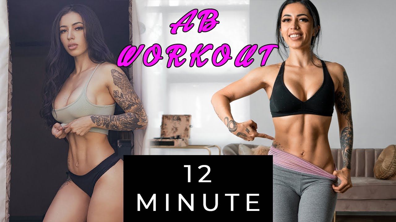 12 MIN AT HOME AB WORKOUT IN REAL TIME! FOLLOW ALONG!