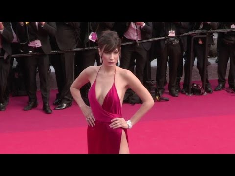 Bella Hadid stuns in Red on the red carpet for the Premiere of La Fille Inconnue in Cannes