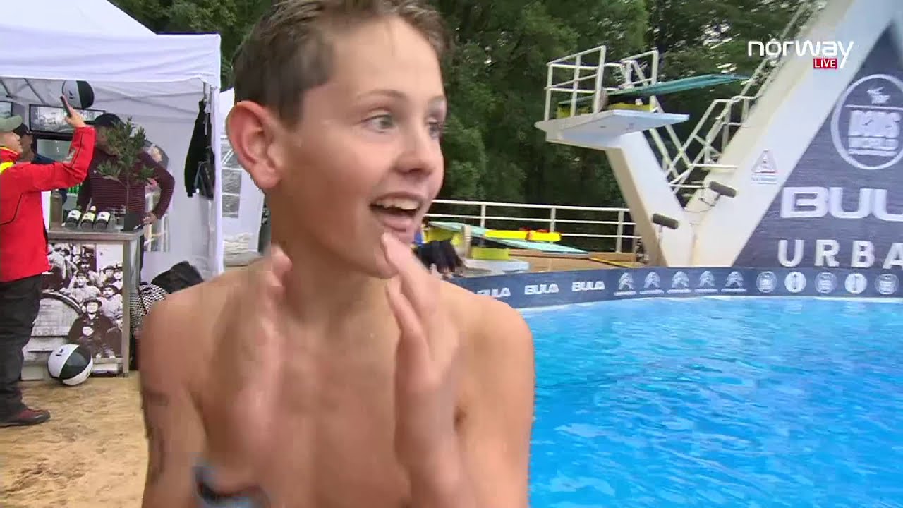 young death diver, 13, wins award and charms the crowd! vm ı døds 2019!