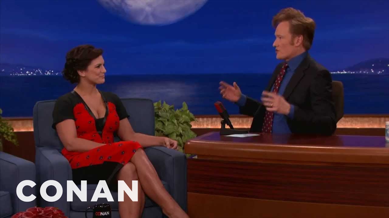 GİNA CARANO EXPLAİNS WHY SEX IS LİKE CAGEFİGHTİNG | CONAN ON TBS