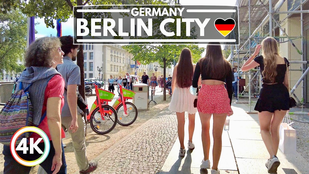 BERLİN GERMANY, WALK AROUND THE MOST FAMOUS PLACES! 4K CİTY WALKİNG TOUR WİTH CAPTİONS