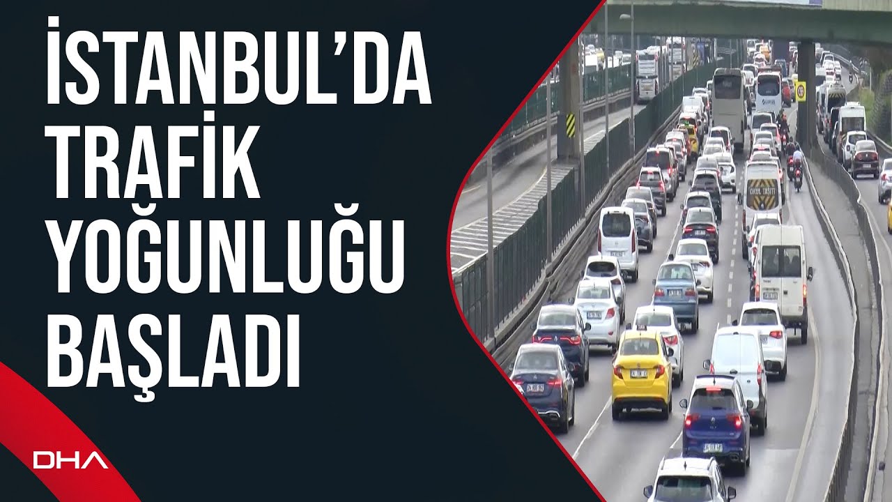 İstanbul'da bayram tatili sonrası ilk iş gününde trafik yoğunluğu