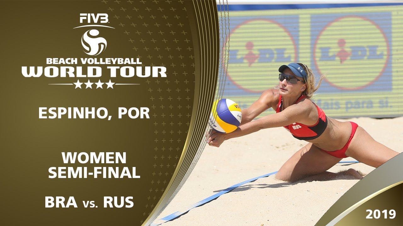 Women's Semi-Final: BRA vs. RUS | 4* Espinho (POR) - 2019 FIVB Beach Volleyball World Tour