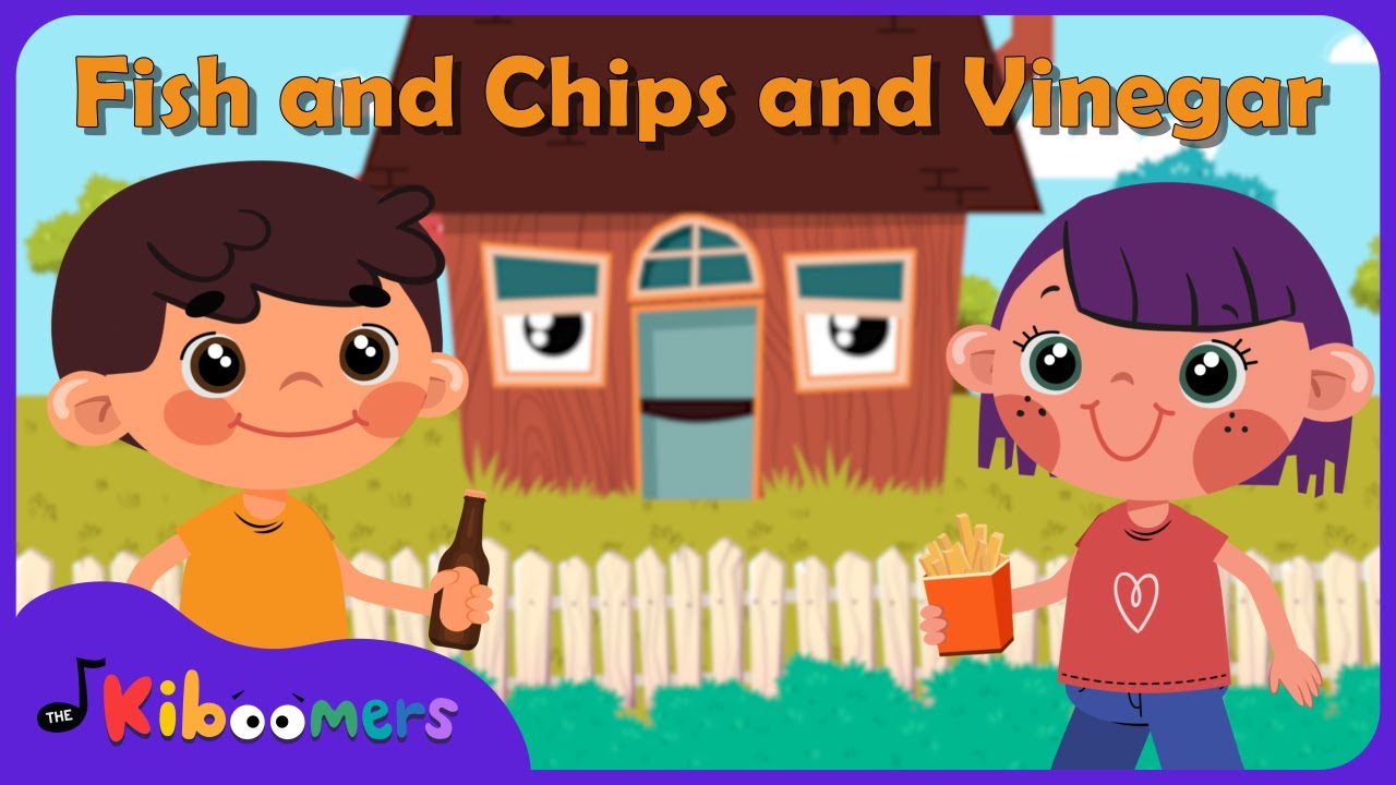 Fish and Chips and Vinegar - The Kiboomers Camp Song for Kids - Sing-Along Songs