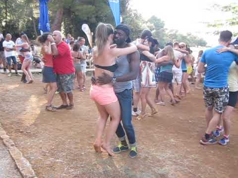 Rovinj salsa festival 2013, ⛱️ Paradiso beach party kizomba dance - 28.jun.2013, Croatia 