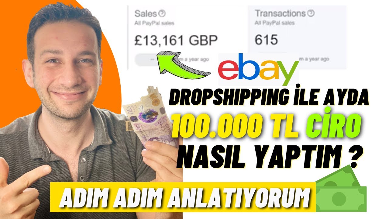 EBAY DROPSHIPPING İLE AYDA 100.000₺ KAZANÇ NASIL YAPTIM - ADIM ADIM ANLATIYORUM | #ebaydropshipping
