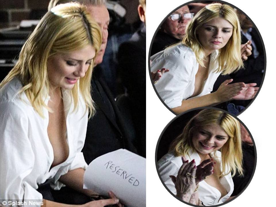 The Oops C! Mischa Barton suffered a wardrobe malfunction at a movie screening in Hollywood giving h