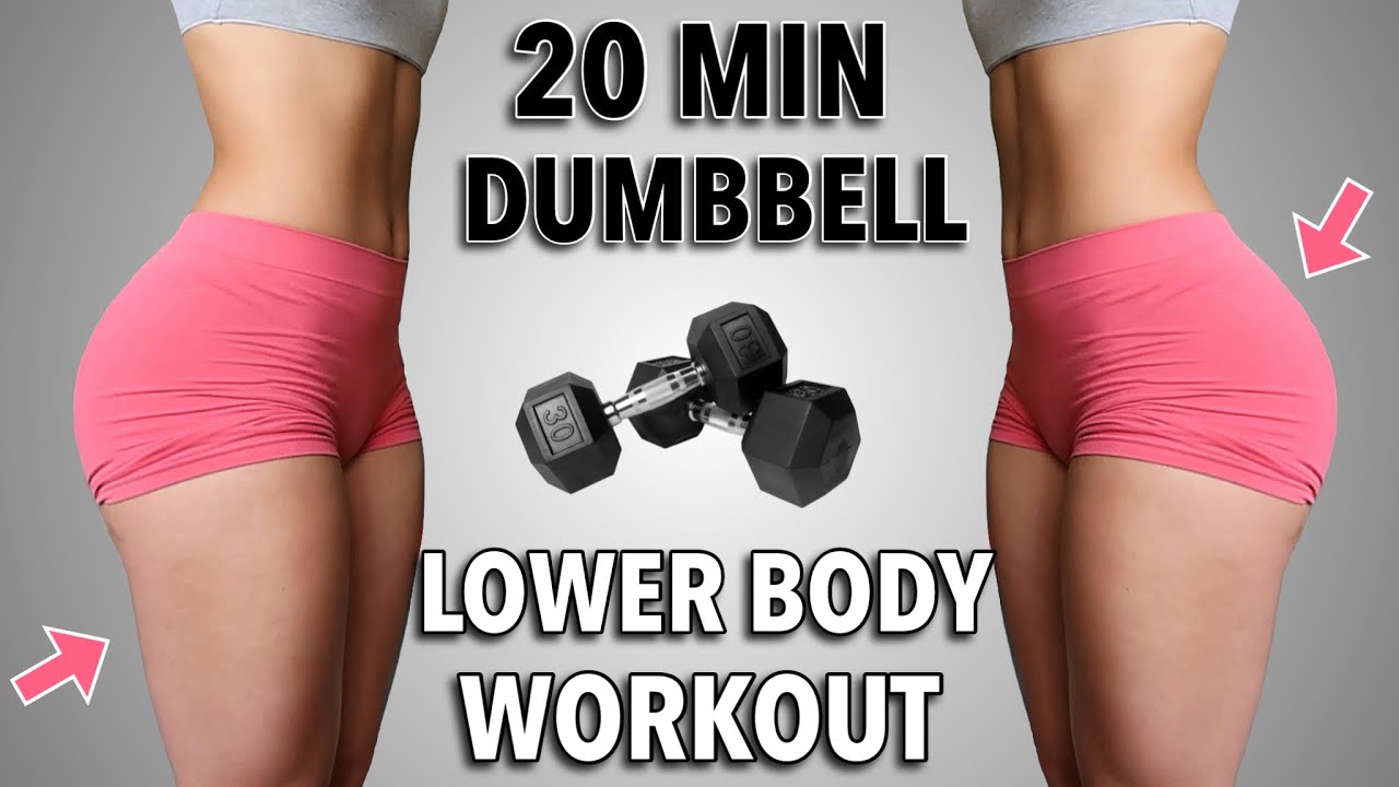 20 MIN INTENSE DUMBBELL LEG WORKOUT - KİLLER LOWER BODY, GROW YOUR BOOTY  TONE YOUR THİGHS - DAY 6
