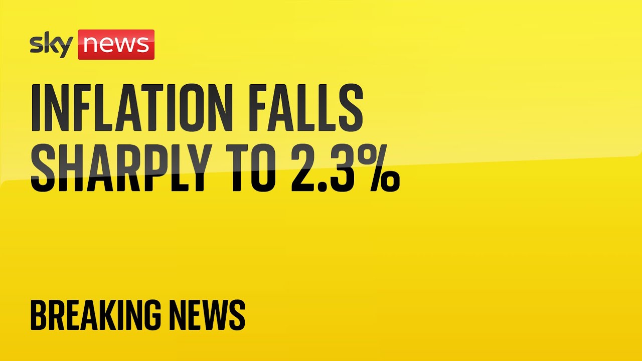 UK Inflation falls sharply to 2.3%