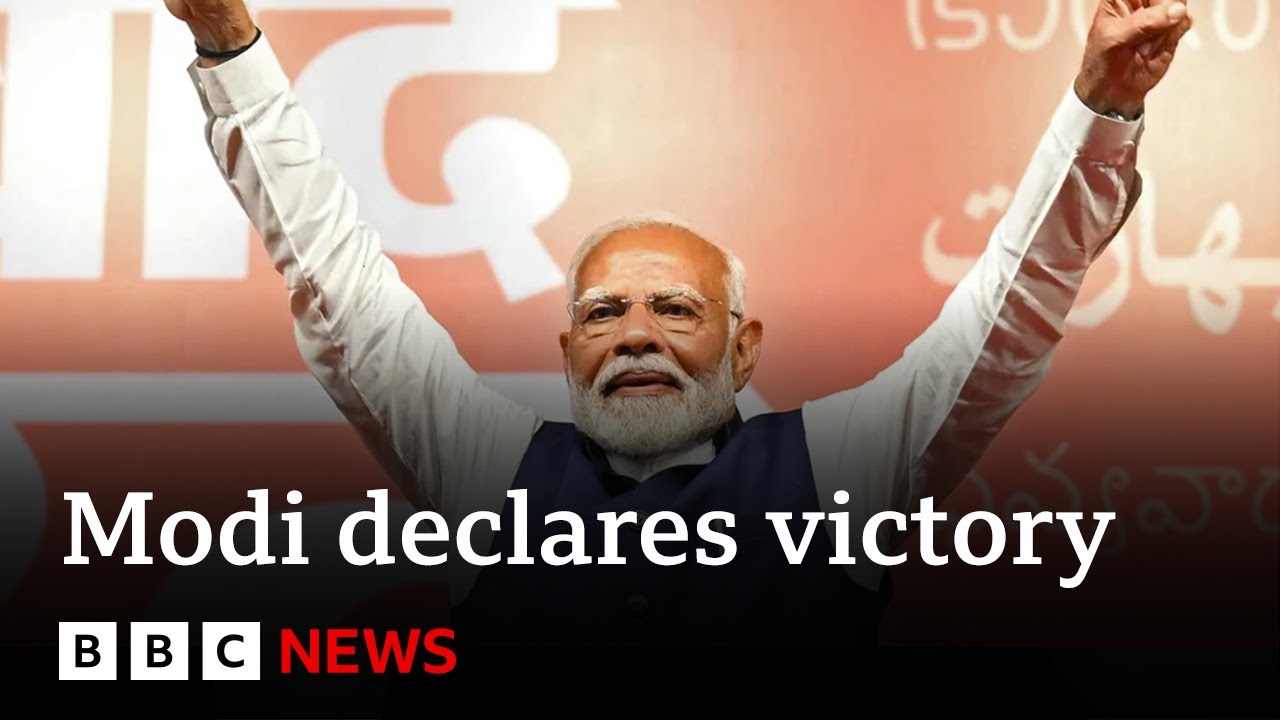 INDİA ELECTİON:  MODİ CLAİMS VİCTORY BUT MAY FALL SHORT OF OUTRİGHT MAJORİTY | BBC NEWS