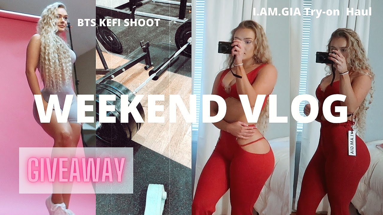 WEEKEND IN MY LIFE VLOG | INSTAGRAM GİVEAWAY, BTS KEFİ PHOTOSHOOT, I.AM.GIA TRY ON CLOTHİNG HAUL